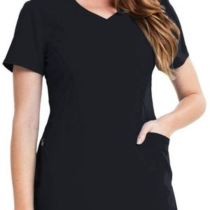 Careisma Medical Uniform CA601 V-Neck Top - Black